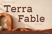 Terra Fable Sculpted Slab Serif, a Slab Serif Font by Colorsfav (Thumbnail 1 of 11)
