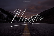 Monster, a Script Font by danti (Thumbnail 1 of 7)