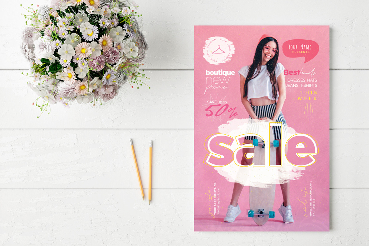 Fashion Sale Flyer Template, a Flyer Template by Touringxx Creative Studio (Photo 2 of 3)