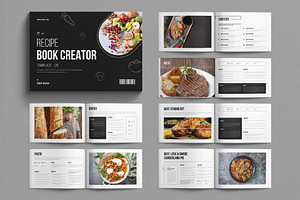 Recipe Book Creator Design Landscape