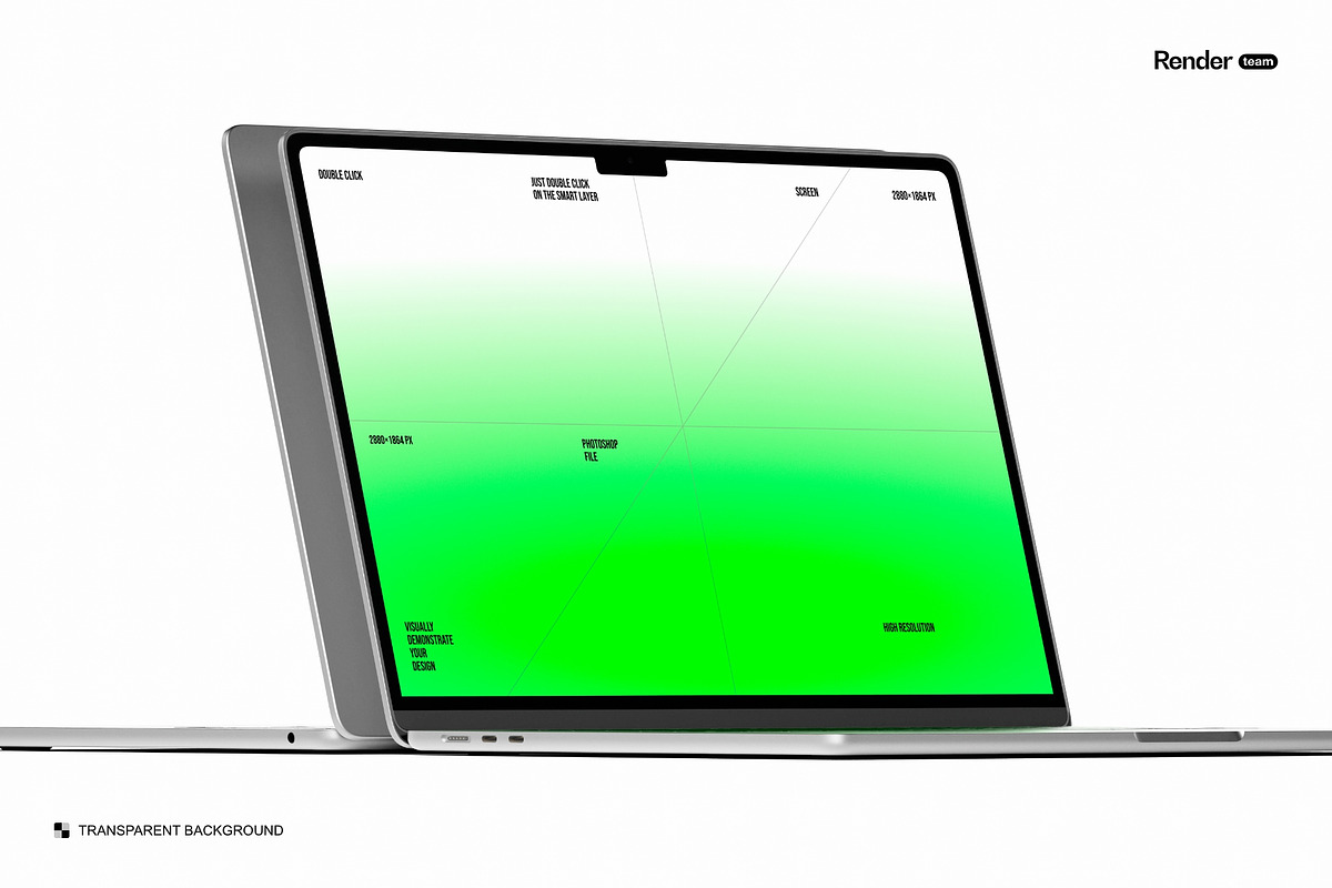 MacBook Mockup Set, a Mac Mockup by Renderteam (Photo 5 of 7)
