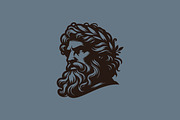Zeus Face Logo Ancient God Greek, a Branding & Logo Template by Signatoro (Thumbnail 2 of 2)