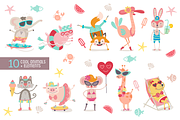 It's Summer time! Cute animals, an Animal Illustration by Isa De Gregorio (Thumbnail 2 of 7)