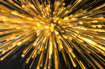 Abstract Golden Light Rays & Sparkle, a Background Photo by Virgo Studio
