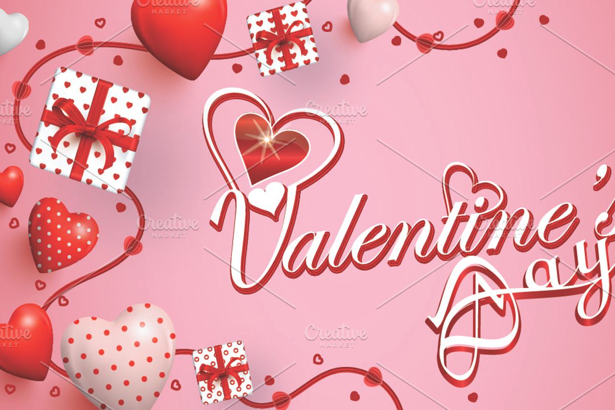 Valentine’s Day Card Template, a Card Template by FusionadCreates (Photo 5 of 5)