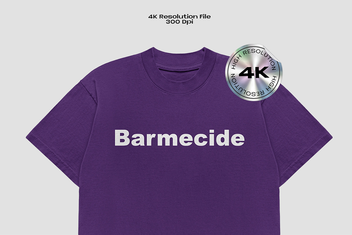 Boxy t-shirt mockup, a Shirt Mockup by Barmecide Mockup Studio (Photo 2 of 3)