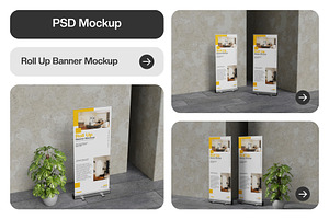 Roll Up Banner Mockup, an Advertising Mockup by Pixie Creative