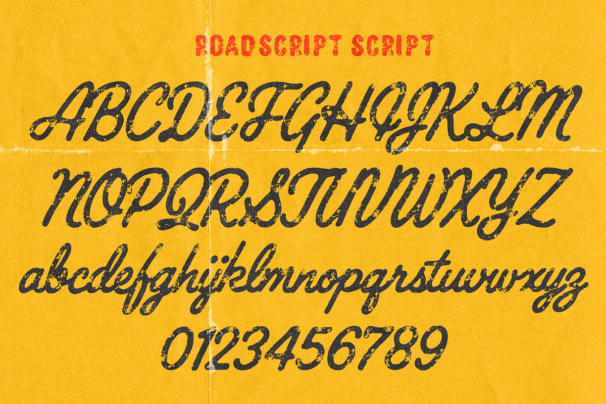 Roadscript – Retro Font Duo, a Script Font by Edignwn Type (Photo 12 of 14)