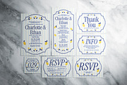 Mediterranean Wedding Invitation, an Invitation Template by The Good Store (Thumbnail 1 of 4)