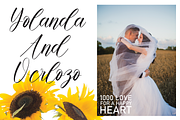 Sunflower In Summer Font, a Script Font by Scratchones (Thumbnail 3 of 7)