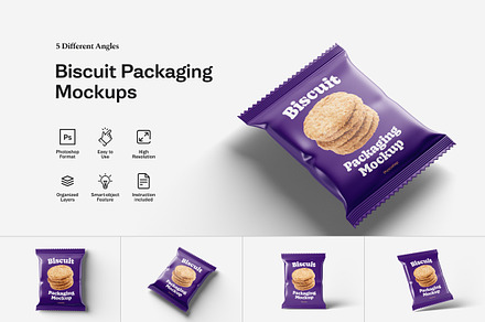 Biscuit Packaging Mockups