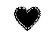 Stitched Heart Silhouette Vector Bun, an Illustration by Designs_River (Thumbnail 16 of 41)