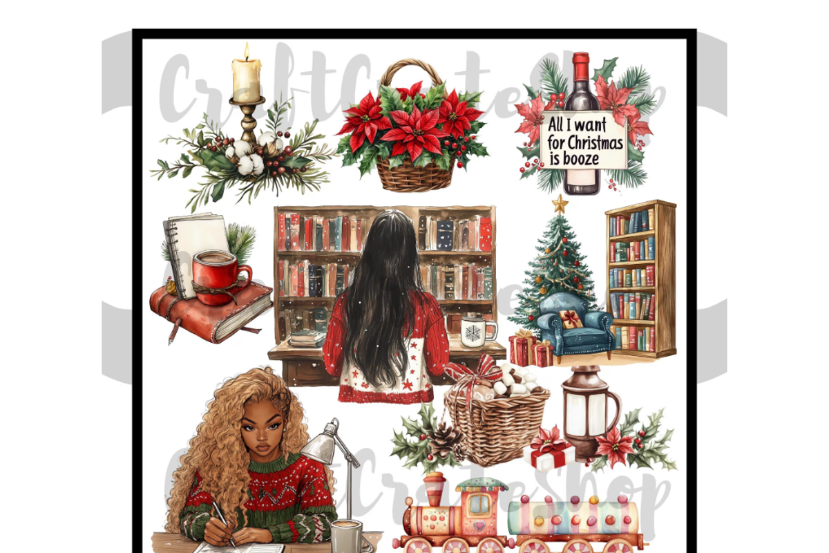 Christmas Planner Clipart, an Illustration by CraftCrateShop (Photo 7 of 7)