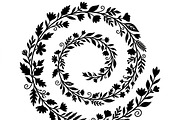 50 Elegant Floral Leaf Spiral Frame, a Decorative Illustration by Amazin_art (Thumbnail 24 of 41)