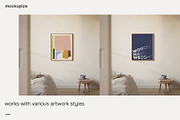 4x5 Bedroom Frame Mockup Artful, a Household Mockup by mockupize (Thumbnail 7 of 7)