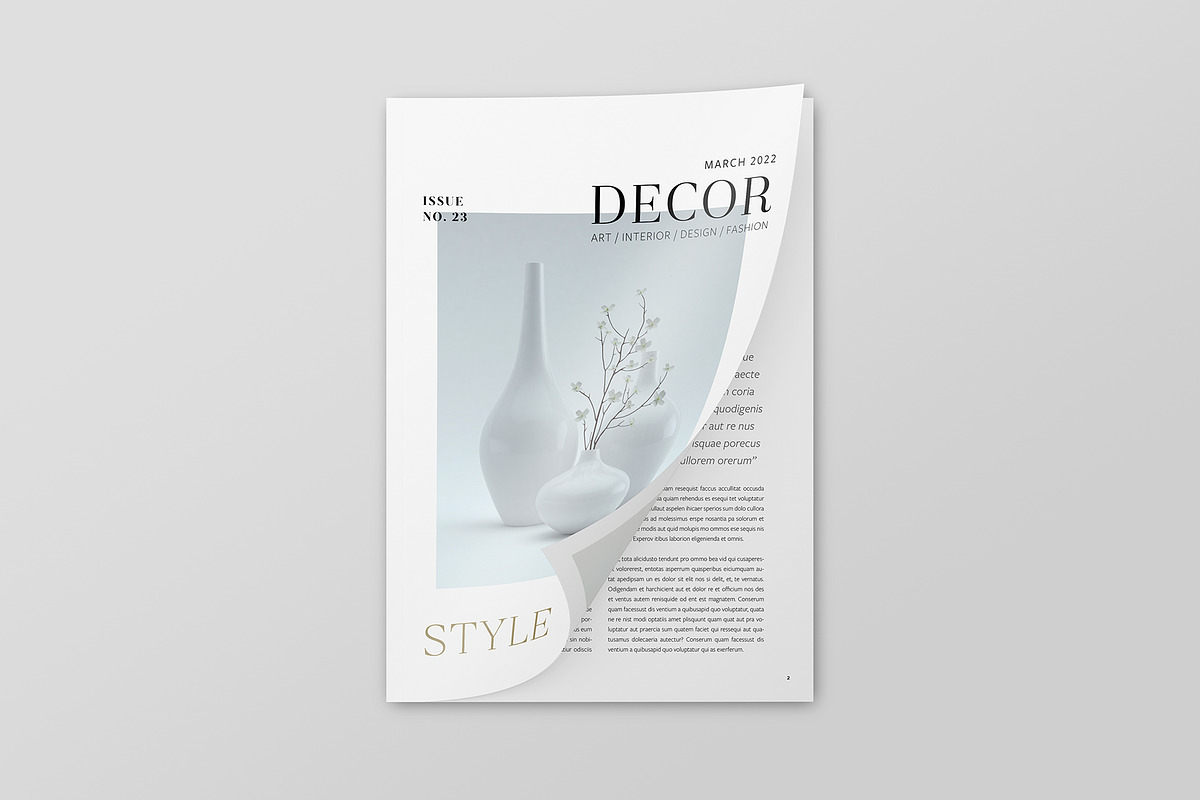 Magazine / Brochure Mockup Bundle, a Print Template by Petr Stránský (Photo 8 of 15)