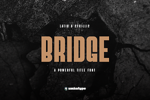 Bridge Logo Font