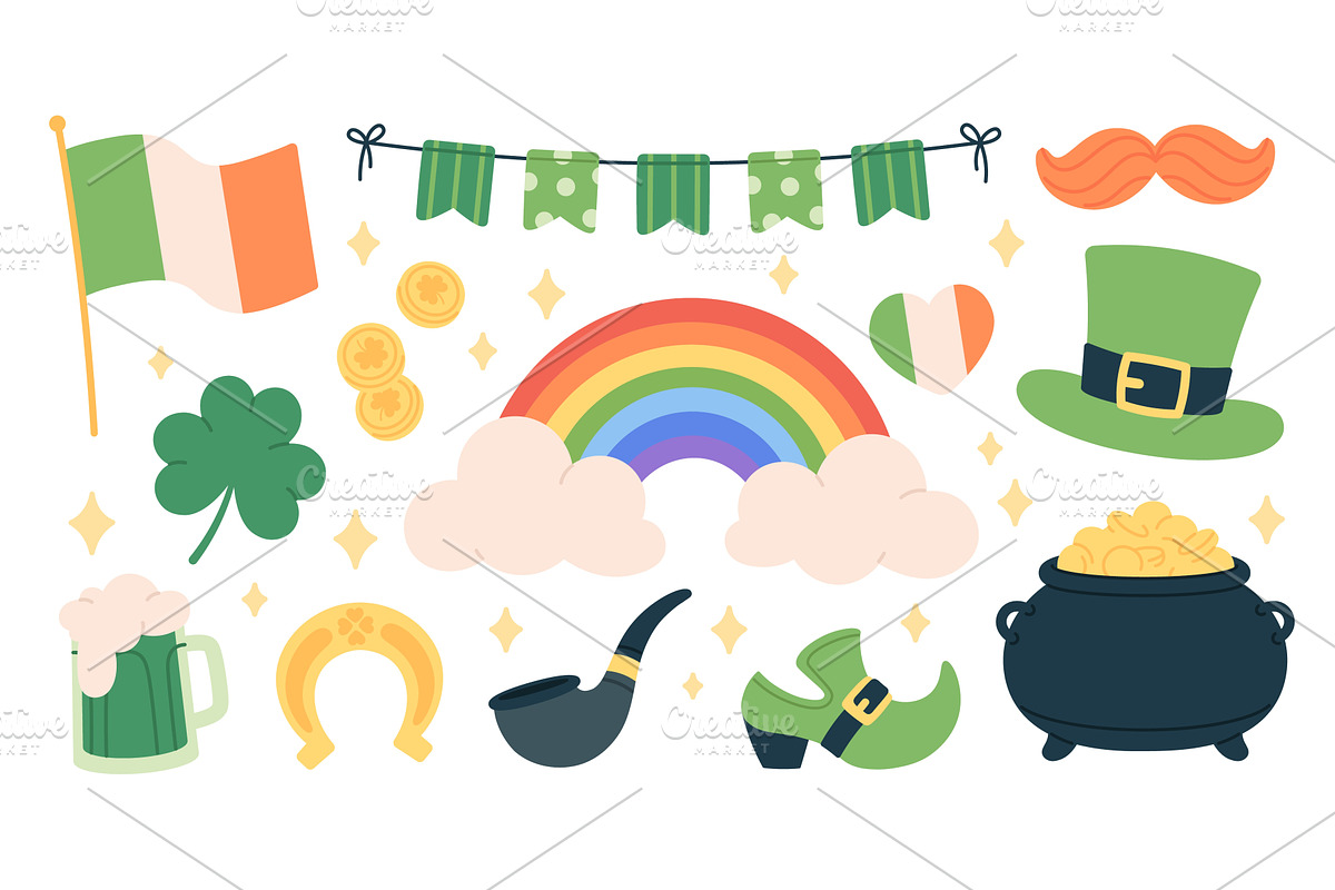 St. Patricks day elements. Cauldron, an Object Illustration by LadadikArt