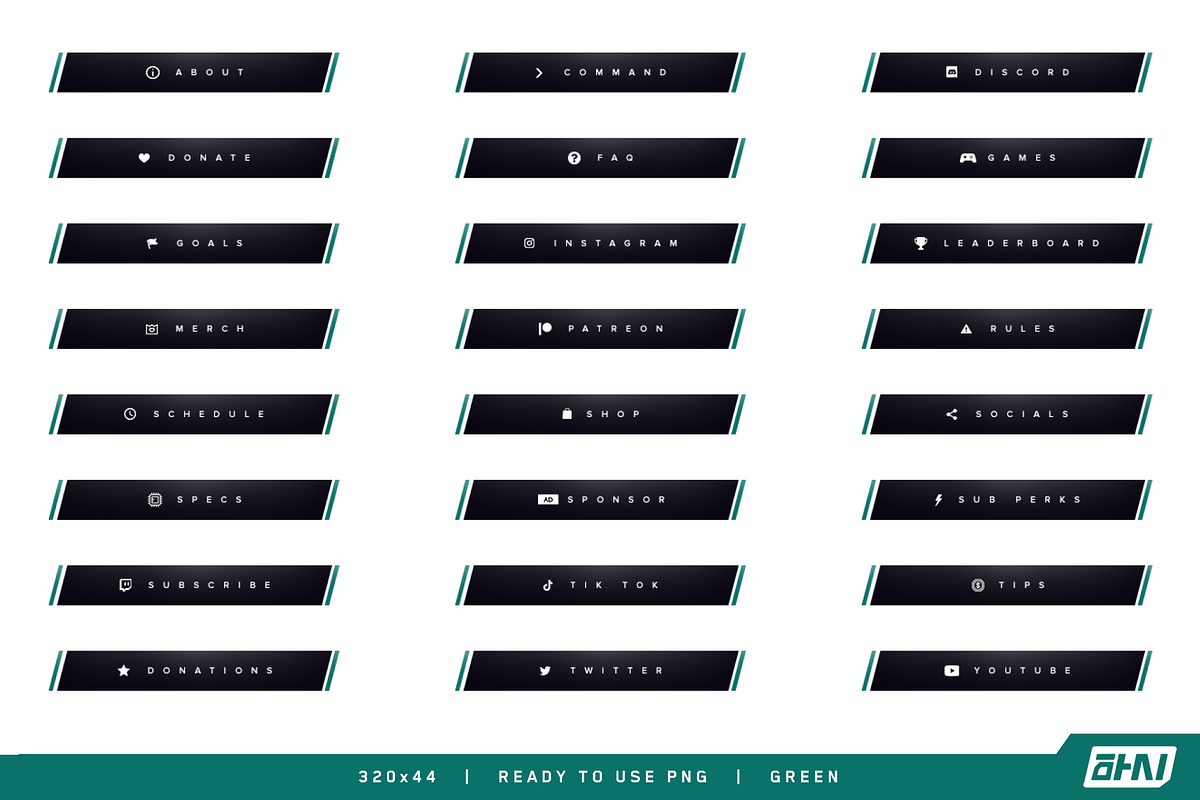 Slash – Twitch Panels, a Templates & Theme by Yunji Studio (Photo 4 of 11)