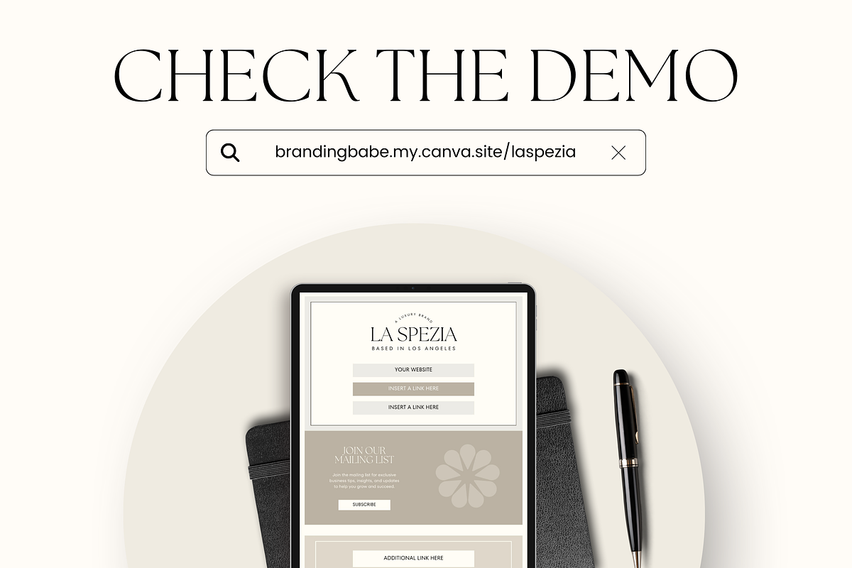 Canva Link in Bio Template, a Landing Page Template by Branding Babe Co. (Photo 5 of 5)