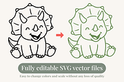 Cute Dinosaur Line Art Illustration, an Animal Illustration by Kusumaillustration (Thumbnail 7 of 9)