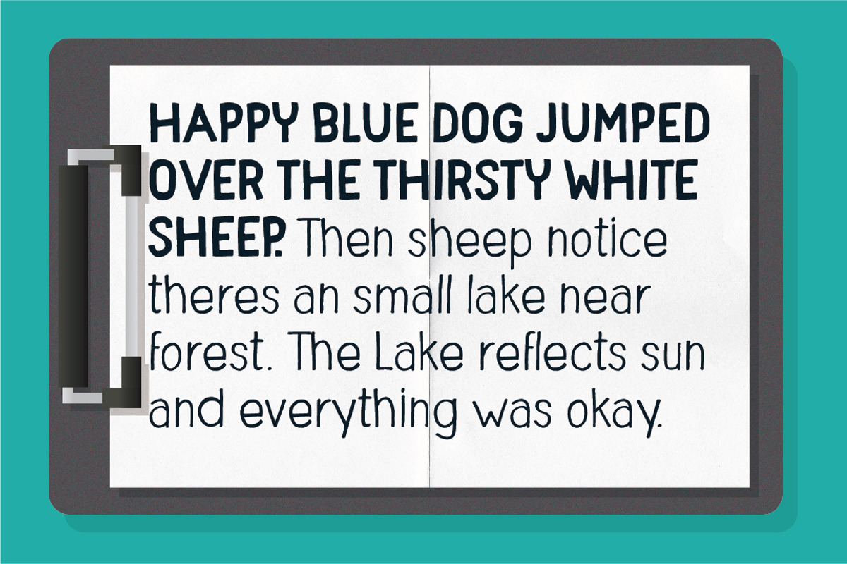 Paoul - The Headliner; Font Family preview 4