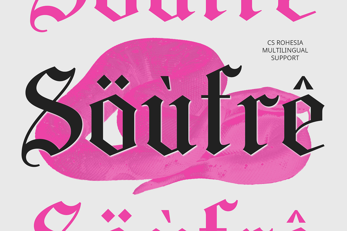 CS Rohesia – Gothic Font, a Blackletter Font by Craft Supply Co. (Photo 5 of 8)