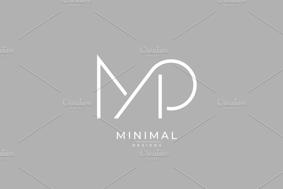 Monogram icon logo MP, a Branding & Logo Template by idesign_4u (Photo 2 of 2)