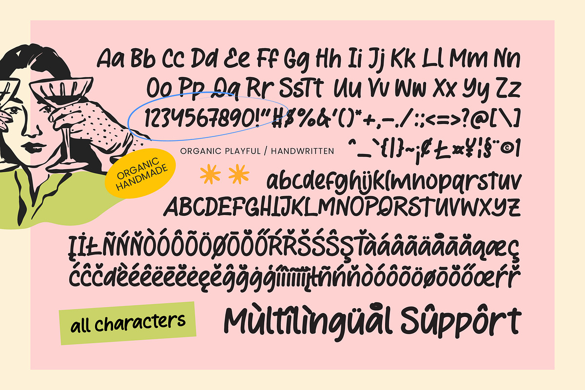 Morning Cocktails | Handwritten Font, a Handwritten Font by BlancaLab Studio (Photo 8 of 8)