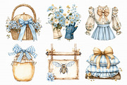 Watercolor Cottage Clipart, an Illustration by Libby Wishes (Thumbnail 3 of 6)