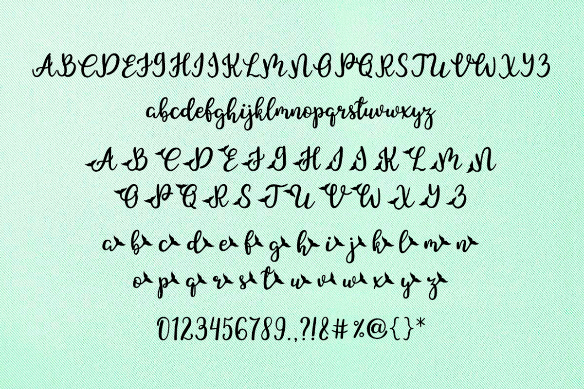 Mermaid font, a Script Font by JuliaKJ (Photo 2 of 4)
