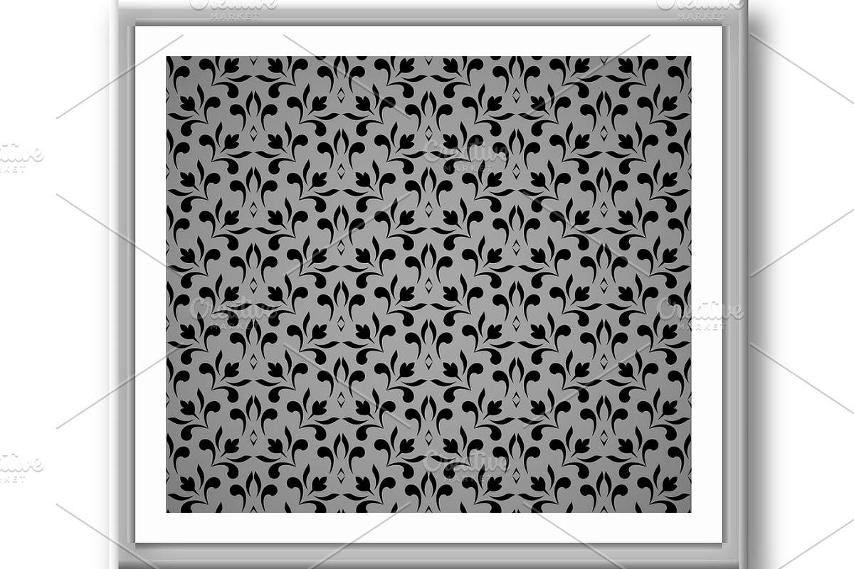 Flower geometric pattern. Seamless, a Decorative Illustration by RODINA (Photo 3 of 3)