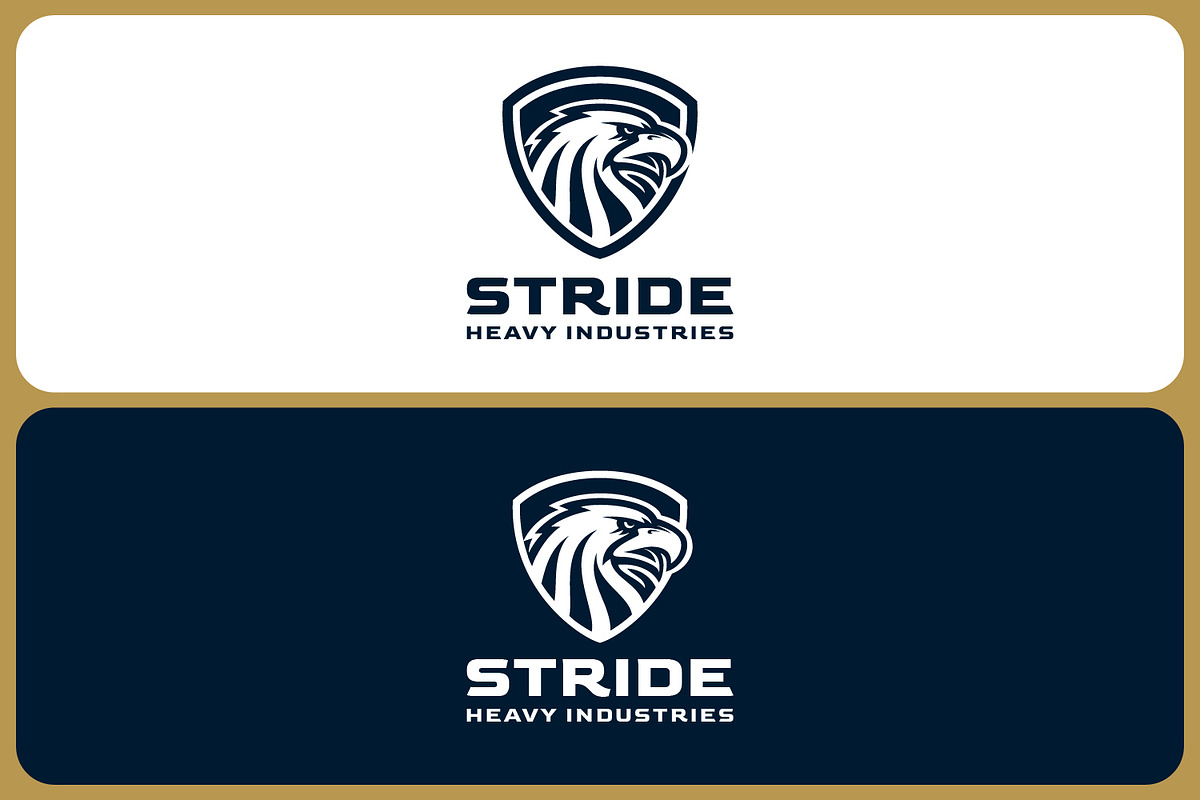 Stride - Aggressive Eagle in Shield, a Branding & Logo Template by Suhandi (Photo 4 of 4)