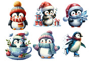 Christmas Penguin Winter Penguin PNG, an Illustration by SinaCreation (Thumbnail 3 of 7)
