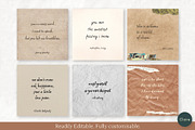 Paper Poem Quotes Pack Canva, a Social Media Template by Clairee Design Studio (Thumbnail 2 of 7)