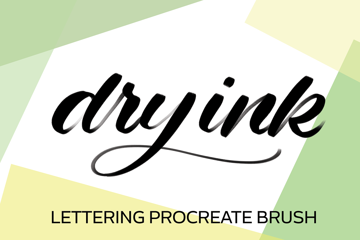 Dry Ink Procreate Brush, a Brush Add-On by sarahtypes