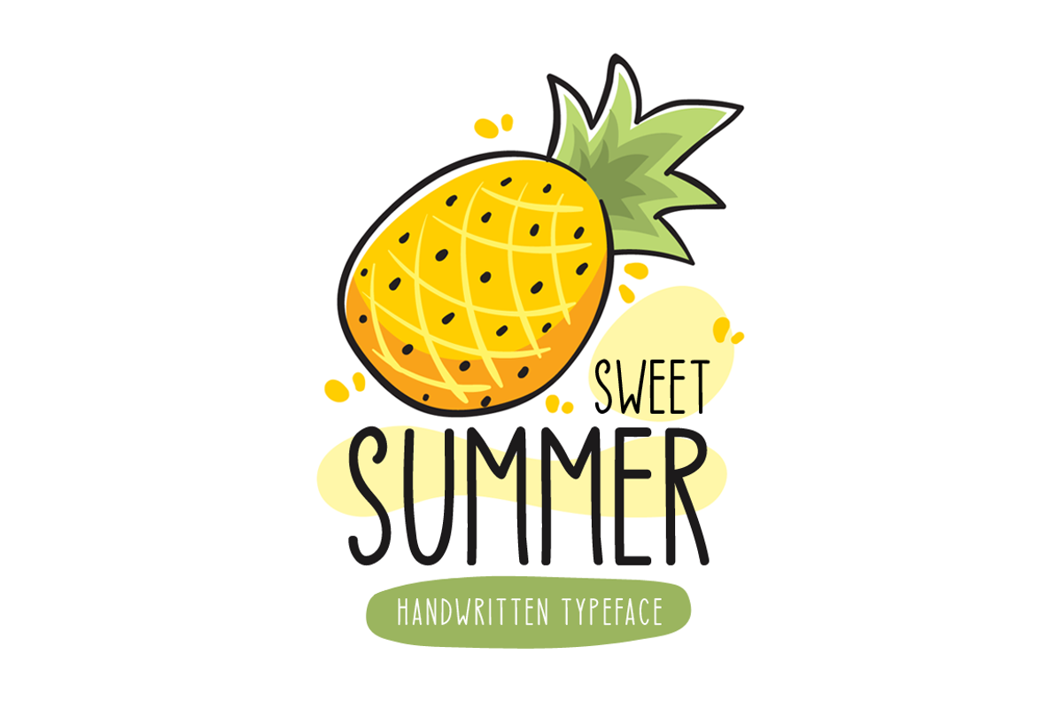 Sweet Summer Typeface, a Script Font by Seemly Fonts (Photo 1 of 3)