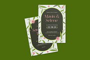 Greenve Wedding Invitation Template, an Invitation Template by iDoodle Studio (Thumbnail 2 of 4)