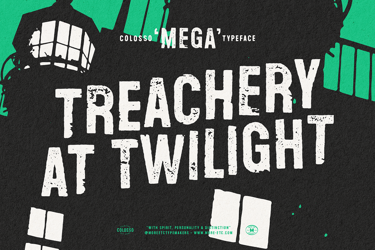 Colosso Mega Display Font, a Sans Serif Font by More Etc. Studios (Photo 6 of 13)