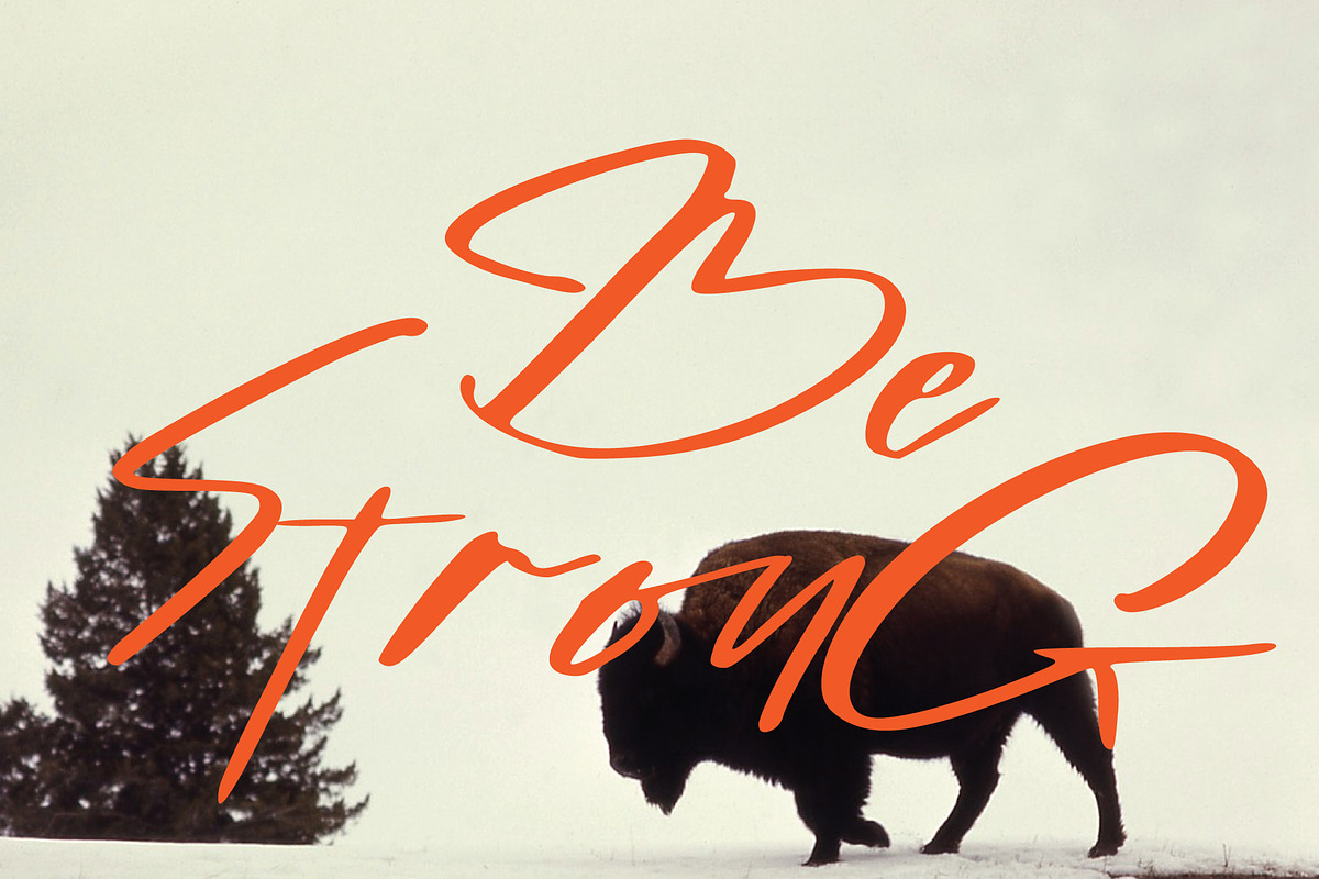Buffalo font preview 3