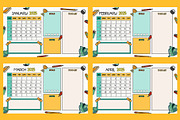Annual Calendar 2025 Back to School, a Poster Template by Emilly Studio (Thumbnail 2 of 5)