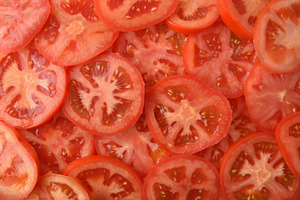 Fresh Tomato Slices Background Texture, a Food & Drink Photo by Davizro's Market