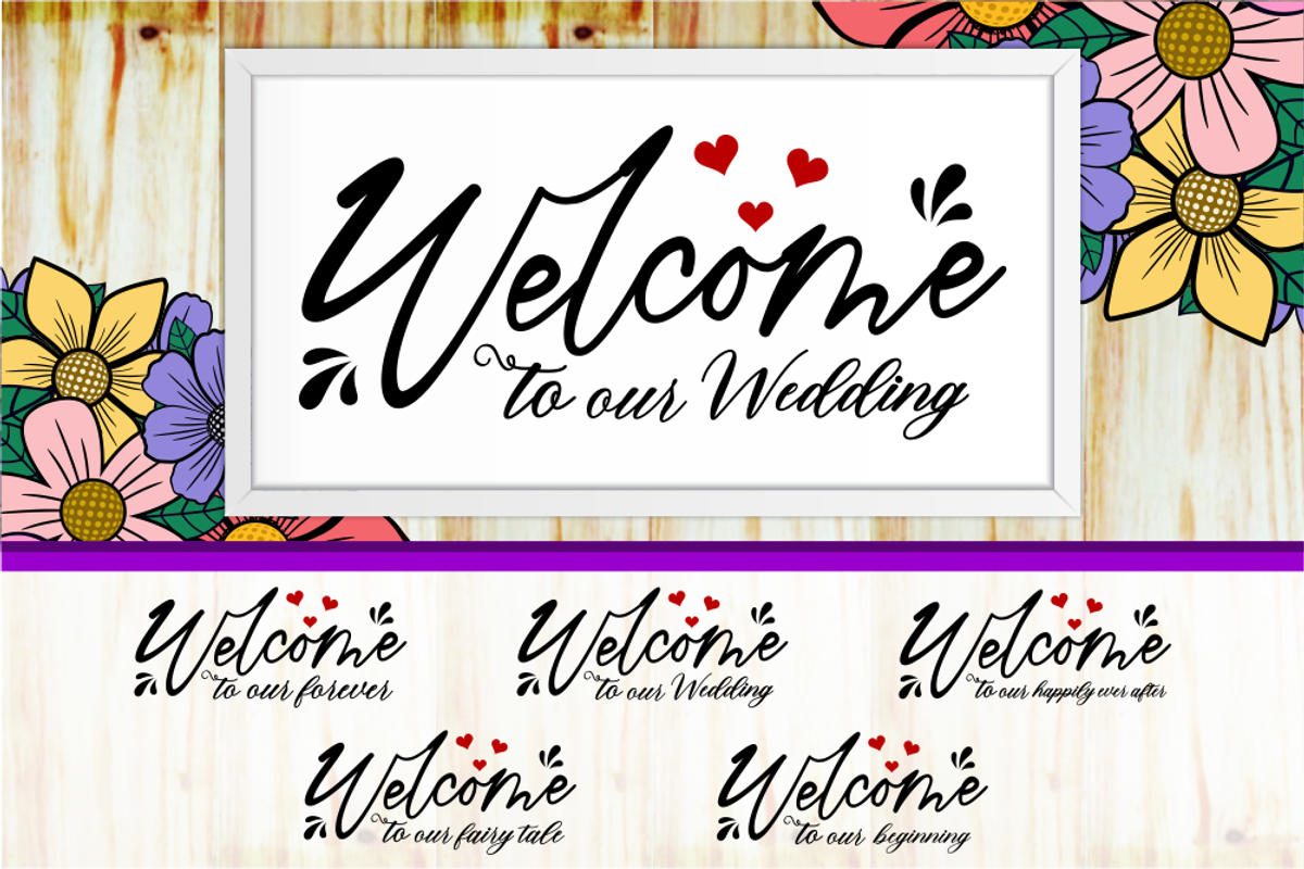 Wedding Sign SVG Bundle, Farmhouse, an Object Graphic by D2PUTRI (Photo 4 of 12)