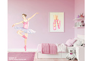 Watercolor Ballerina Clipart, an Illustration by ArtfulStudio (Thumbnail 9 of 9)