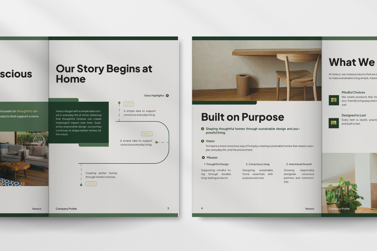 Modern Eco Home Company Brochure, a Brochure Template by trabaskriya (Photo 5 of 6)