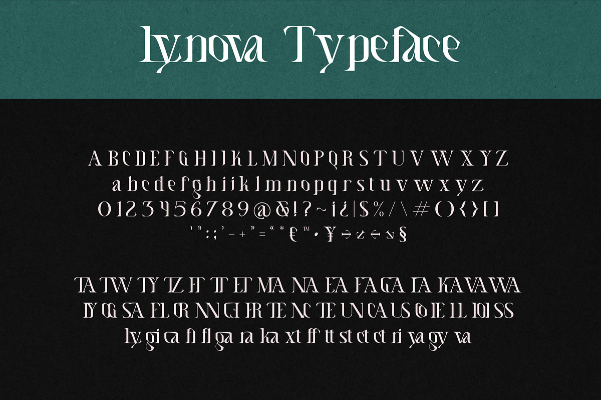 Lynova - Unique Display Font, a Serif Font by Eztudio (Photo 14 of 15)