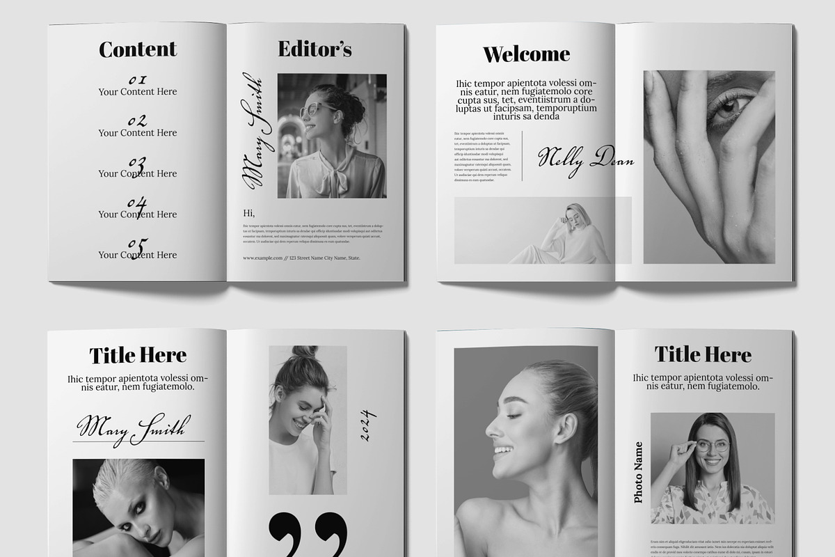 Look Book Template Layout, a Magazine Template by ContestDesign (Photo 2 of 4)