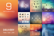 900 infographics. Library, a Presentation Template by Palau (Thumbnail 3 of 6)
