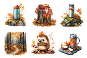 Autumn Nature Walk Clipart, an Illustration by CreationArt (Thumbnail 4 of 5)