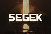 SEGEK Typeface, a Sans Serif Font by Samtiv Studio (Thumbnail 1 of 6)